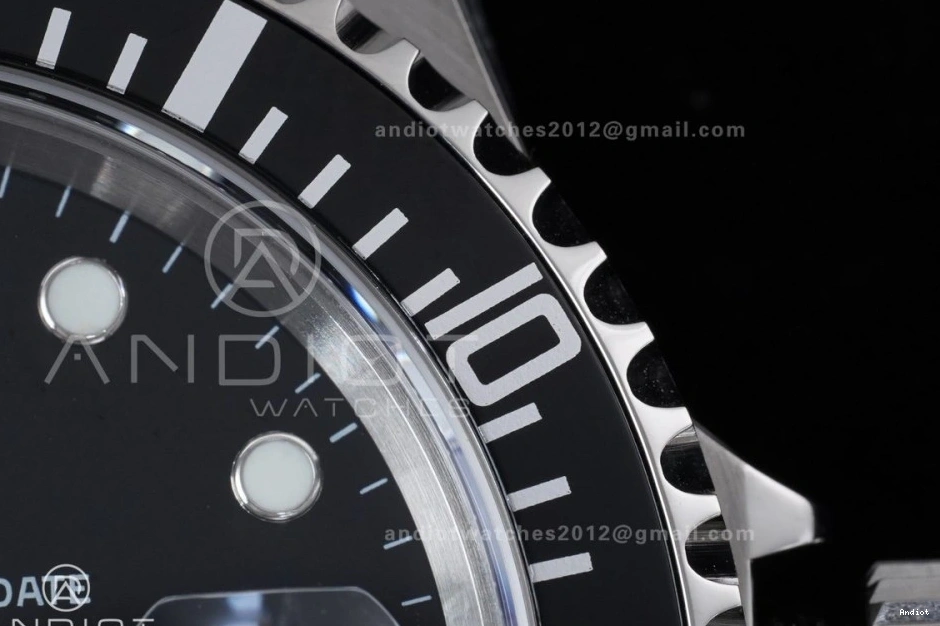 TMF Edition 904L Submariner No Rehaut SH3135 Best LN Steel 16610 Black SS Bracelet 1:1 on Engraving 0503